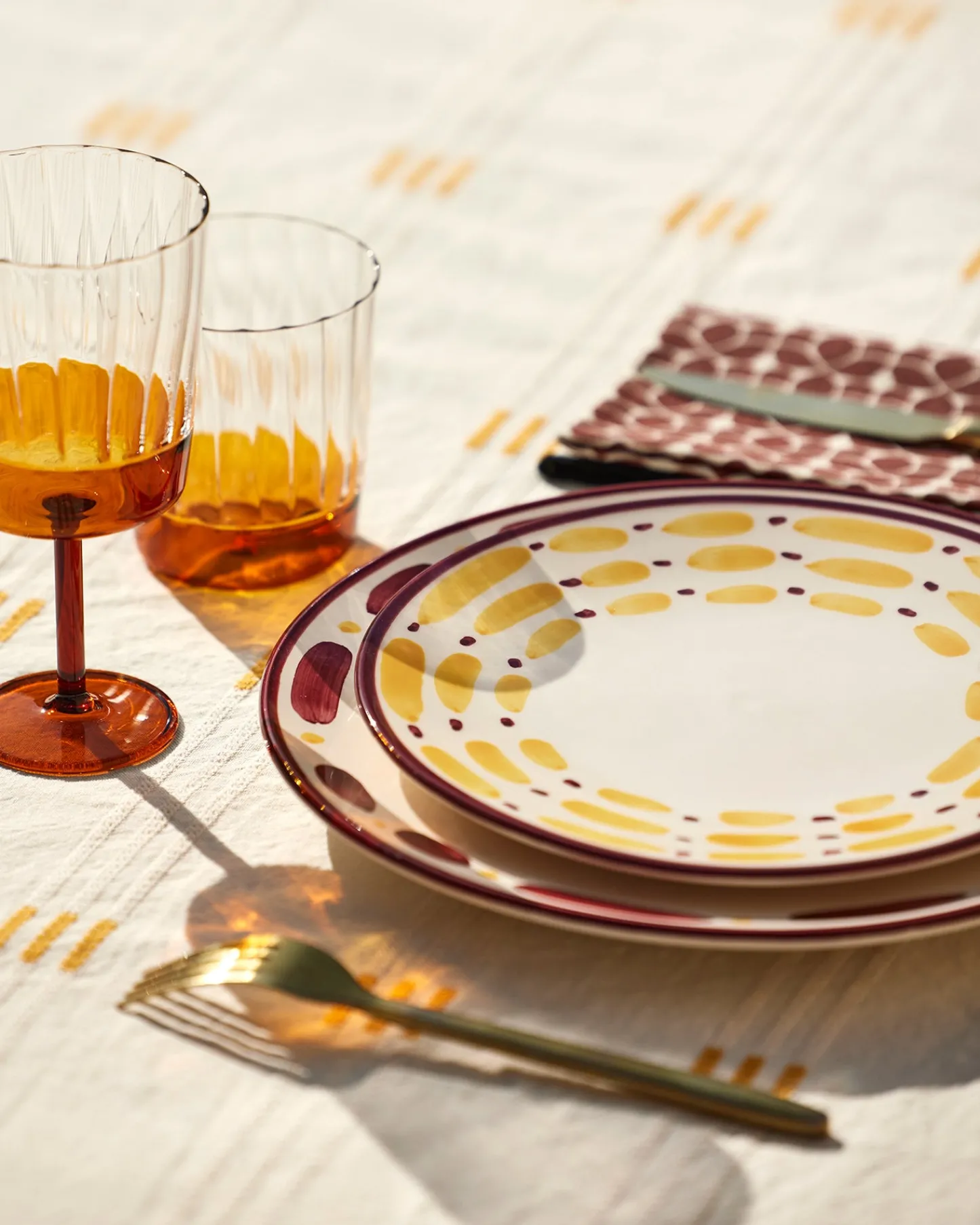 Assiettes>Maison Sarah Lavoine Assiette à dessert Aura - Carmin