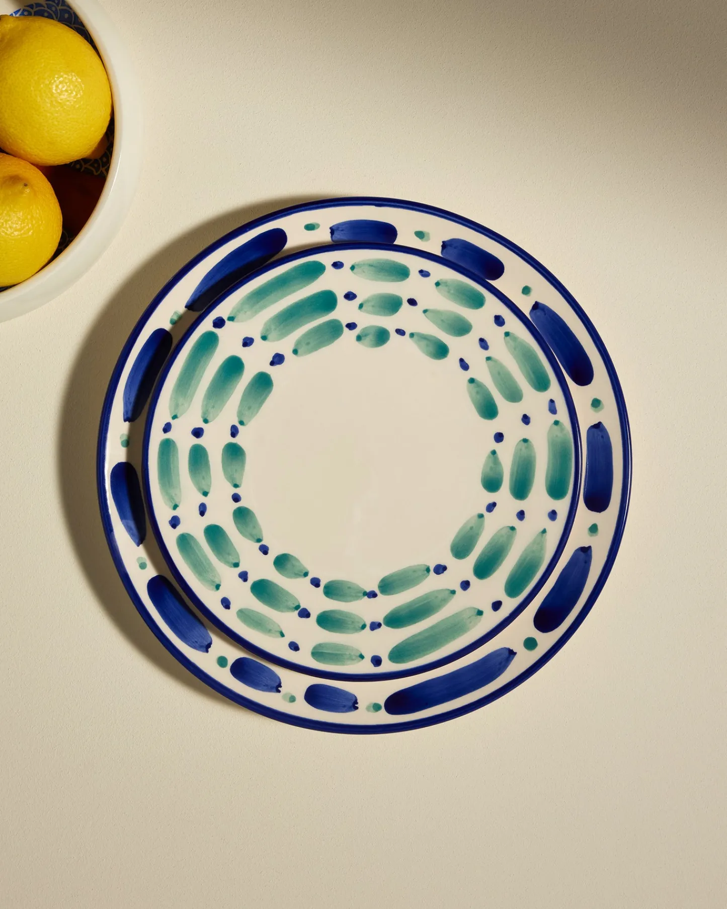 Assiettes>Maison Sarah Lavoine Assiette plate Aura - Outremer