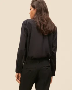 Hauts>Maison Sarah Lavoine Blouse à Plastron Ellea - Noir