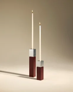 Bougeoirs & Photophores>Maison Sarah Lavoine Bougeoir Oscar - Carmin