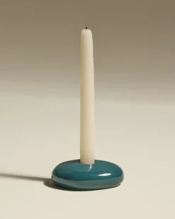 Bougeoirs & Photophores>Maison Sarah Lavoine Bougeoir Stone - Bleu Sarah