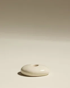 Bougeoirs & Photophores>Maison Sarah Lavoine Bougeoir Stone - Ecru