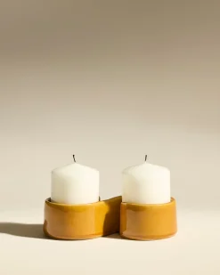 Bougeoirs & Photophores>Maison Sarah Lavoine Bougeoir Toi Et Moi - Fauve