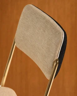 Chaises>Maison Sarah Lavoine Chaise Double Jeu - Doré / Lin