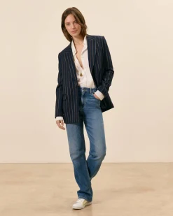 Jeans|Bas>Maison Sarah Lavoine Jean droit Raspail - Bleu