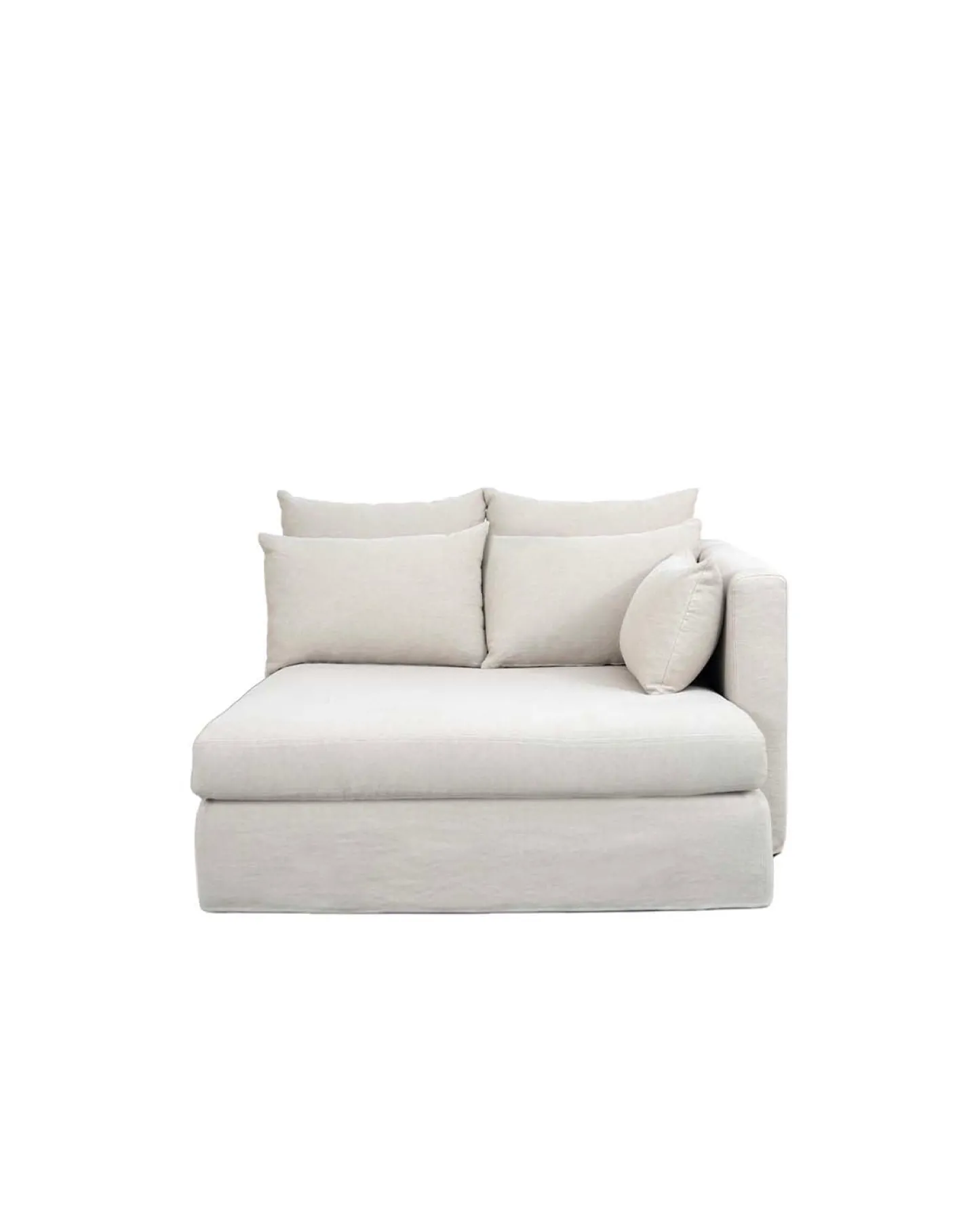 Divans Et Méridiennes|Canapés>Maison Sarah Lavoine Méridienne SuperBox - Accoudoir droite - Gris clair