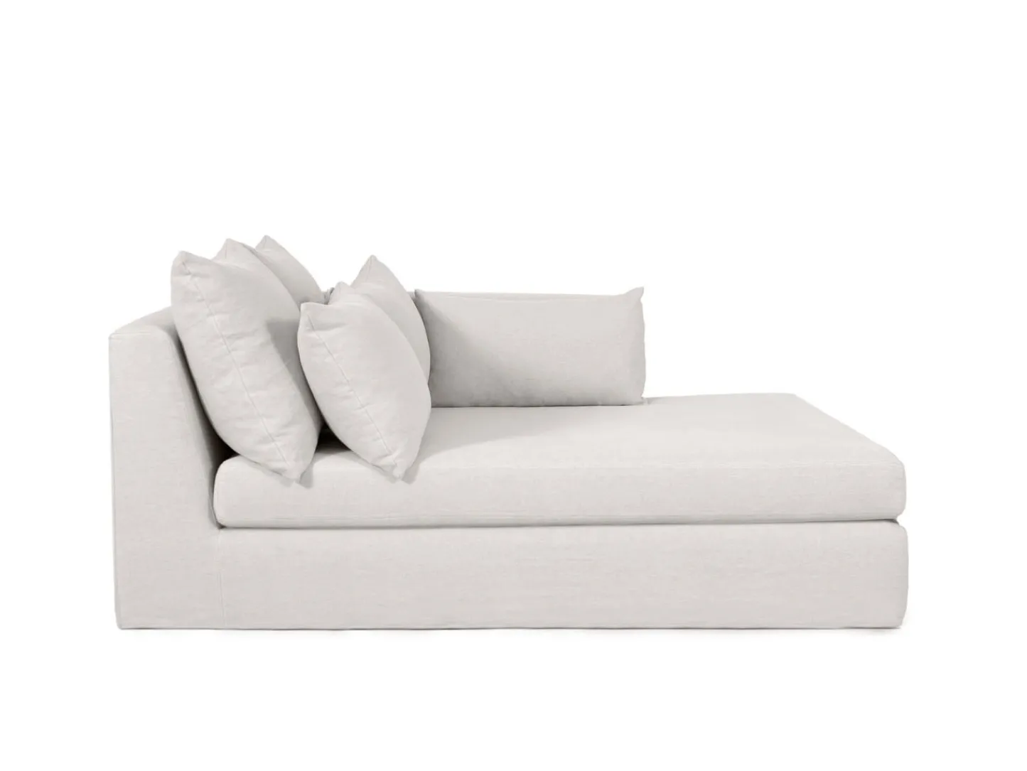 Divans Et Méridiennes|Canapés>Maison Sarah Lavoine Méridienne SuperBox - Accoudoir droite - Gris clair