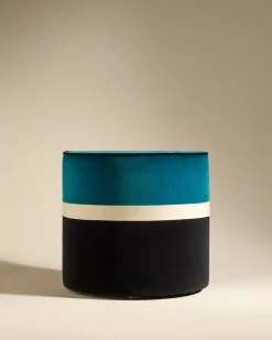 Poufs>Maison Sarah Lavoine Pouf Léo - Bleu Sarah