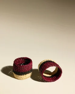 Linge De Table>Maison Sarah Lavoine Rond de serviette Globe - Carmin