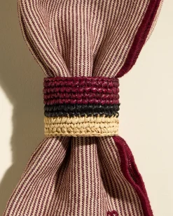 Linge De Table>Maison Sarah Lavoine Rond de serviette Globe - Carmin