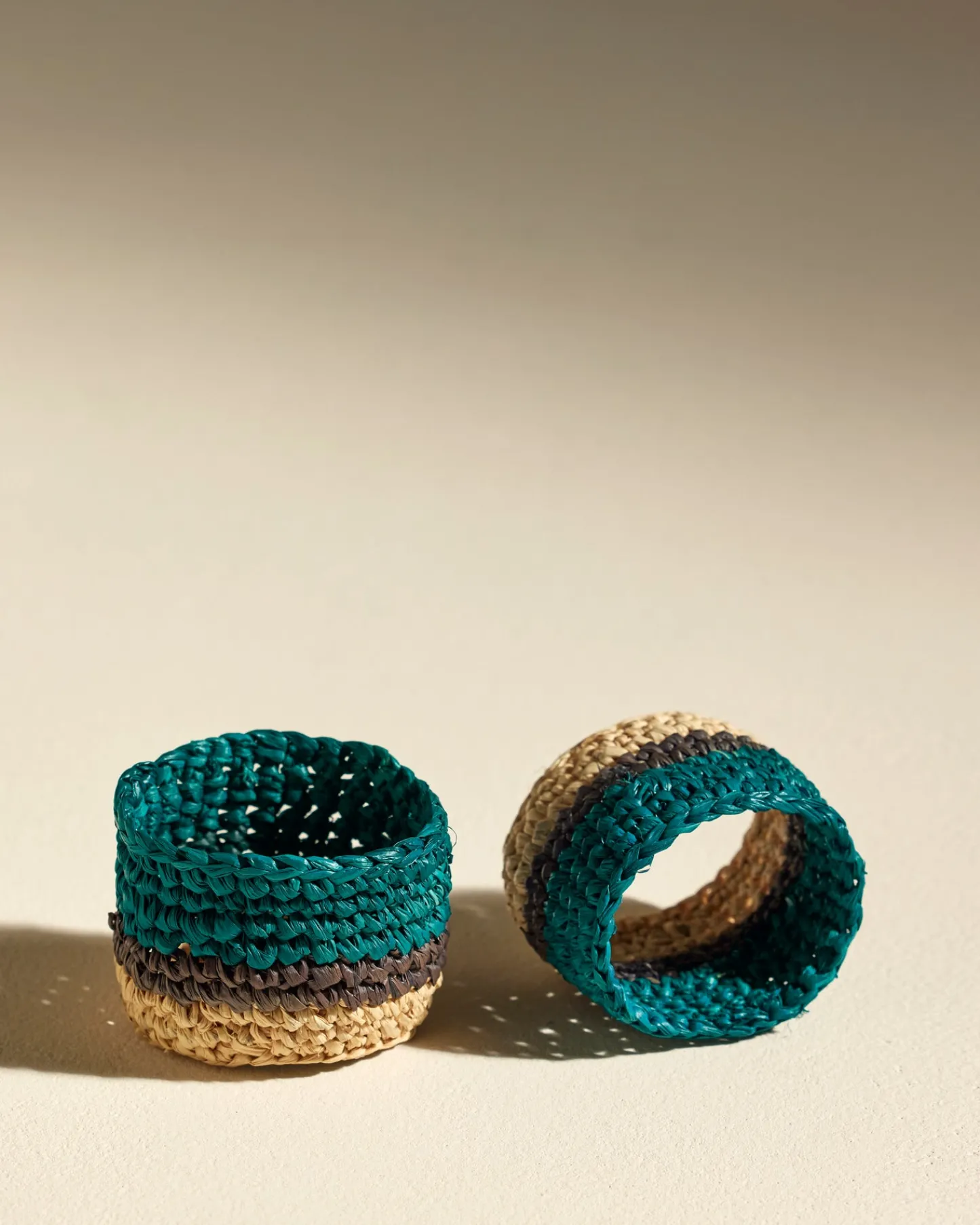 Linge De Table>Maison Sarah Lavoine Rond de serviette Globe - Bleu Sarah