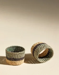 Linge De Table>Maison Sarah Lavoine Rond de serviette Globe - Céladon Pousse de Tilleul