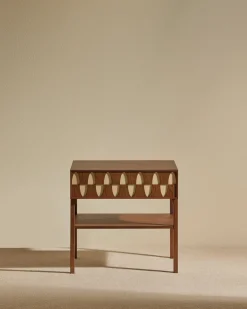 Tables D'Appoint Et Chevets>Maison Sarah Lavoine Table de chevet Ecailles - Noyer