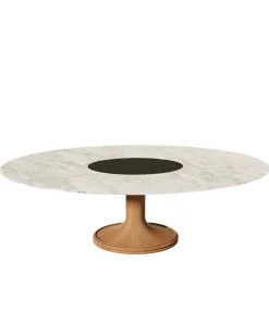 Tables Hautes>Maison Sarah Lavoine Table ronde Riviera Marbre Blanc