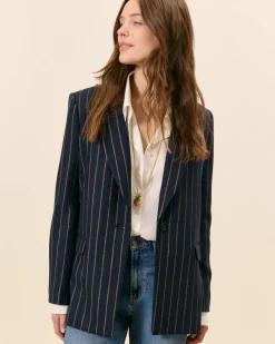 Costumes|Hauts>Maison Sarah Lavoine Veste Alesia - Ocre